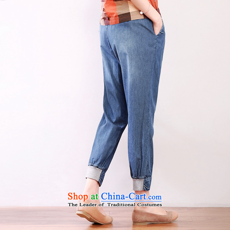 Large dkchenpin2015 female jeans female castor casual pants loose Harun trousers Female 7 Pack Denim blue trousers mother 3XL,DKCHENPIN,,, shopping on the Internet