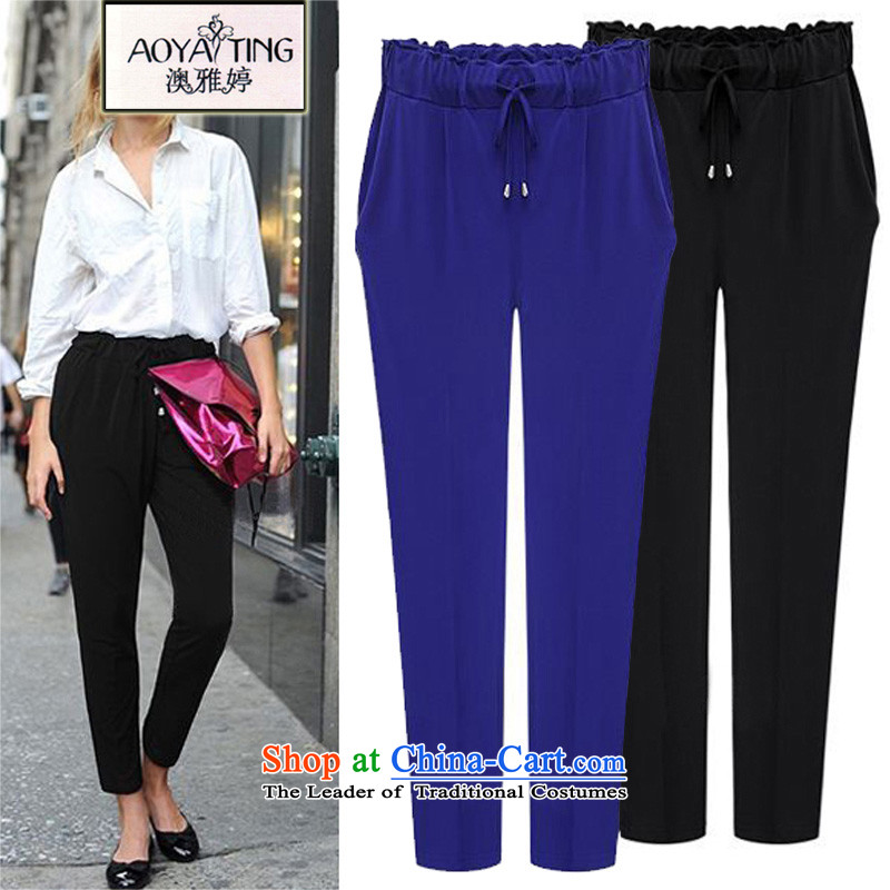 O Ya-ting spring and autumn 2015 new to increase women's code thick mm leisure ladies pants elastic Harun trousers 553 Black 4XL recommends that you, O Jacob 160-180-ting (aoyating) , , , shopping on the Internet
