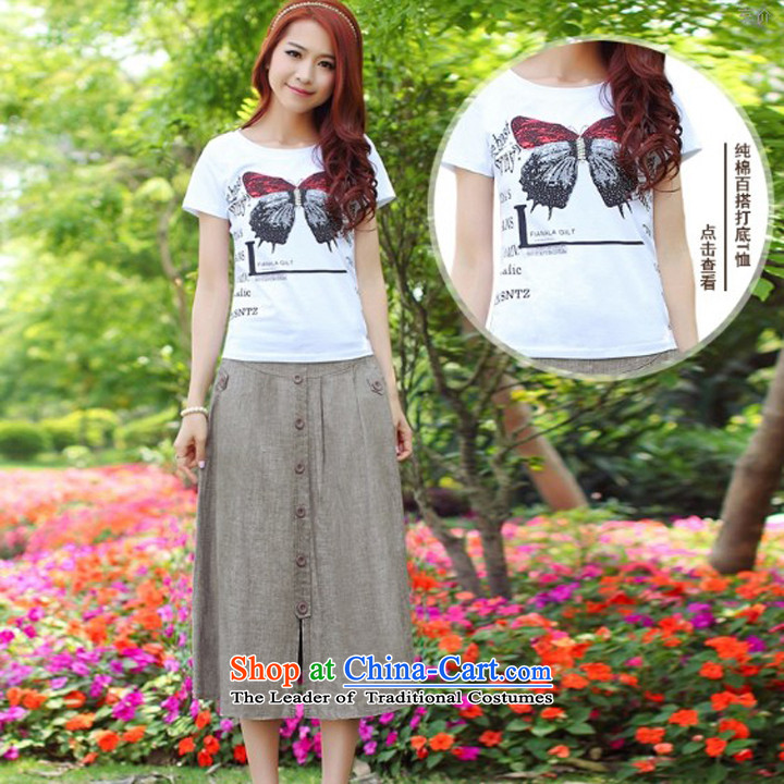 Maximum number of ladies wild flax female body skirt long skirt Sleek and versatile large new Korean female senior cotton linen upscale hundreds pleated skirts 1466 picture color pictures, prices, XXXXL brand platters! The elections are supplied in the national character of distribution, so action, buy now enjoy more preferential! As soon as possible.
