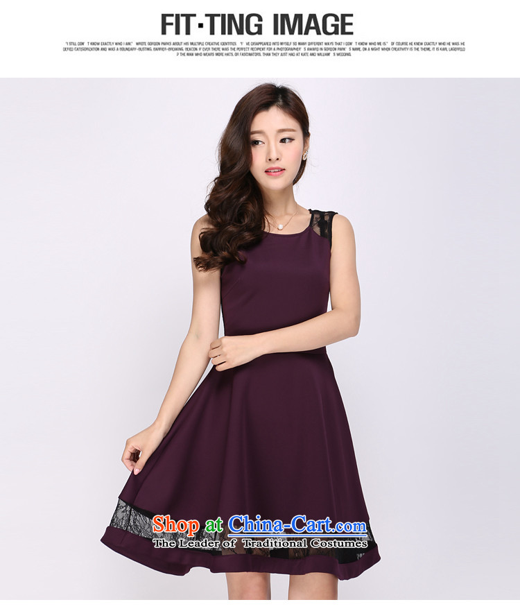 Luo Shani flower code vests dresses thick sister 2015 Summer video in thin lace long skirt 1137 purple 2XL top 10 Return to the $20 toll picture, prices, brand platters! The elections are supplied in the national character of distribution, so action, buy now enjoy more preferential! As soon as possible.