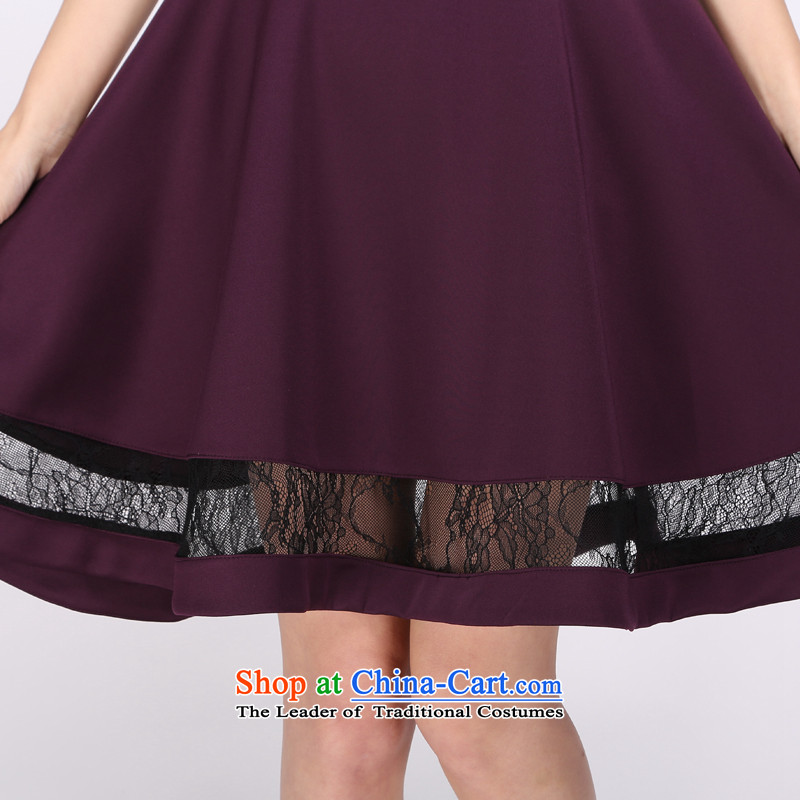 Luo Shani flower code vests dresses thick sister 2015 Summer video in thin lace long skirt 1137 purple 2XL top 10 Return to the $20 toll, Shani Flower (D'oro) sogni shopping on the Internet has been pressed.