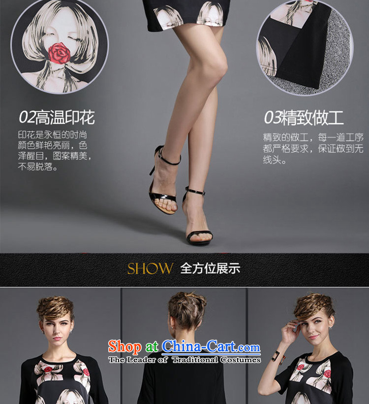Replace zhuangting Ting 2015 Summer new high-end western thick mm larger female plus snow woven short-sleeved dresses XXXXL color pictures picture in 1848, prices, brand platters! The elections are supplied in the national character of distribution, so action, buy now enjoy more preferential! As soon as possible.