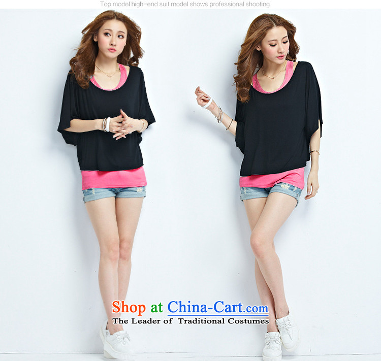  The Korean version of the female ZORMO modal larger t-shirt women to increase mm thick vest T-shirt 2 piece leisure wears Gray 4XL Photo, prices, brand platters! The elections are supplied in the national character of distribution, so action, buy now enjoy more preferential! As soon as possible.