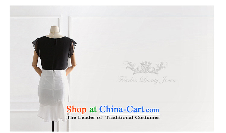 Large YILISA female new thick sister summer Western liberal video Ms. thin elegant wild chiffon shirt short-sleeved T-shirt M0821 Black XL Photo, prices, brand platters! The elections are supplied in the national character of distribution, so action, buy now enjoy more preferential! As soon as possible.