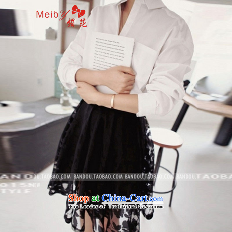 Of the new large meiby female sleek and new small Heung-lace bon bon skirt black and white kit kit two dresses 6506 picture color L, of (meiby) , , , shopping on the Internet