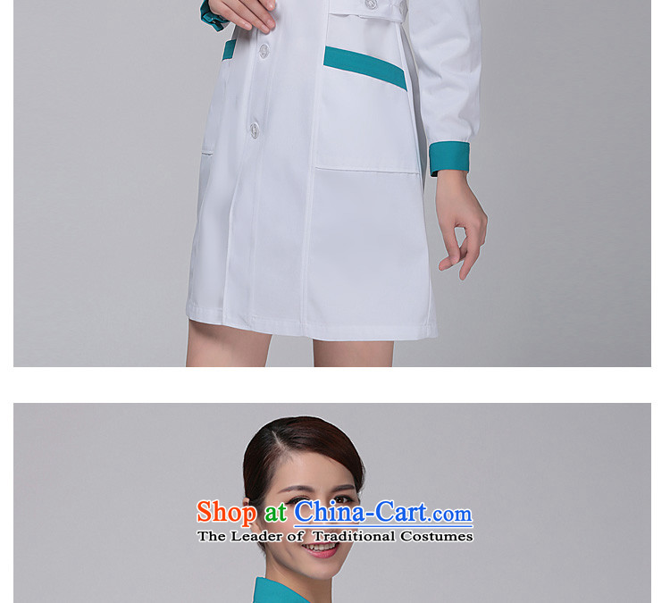 Ducept Ya Long-sleeved clothing pharmacies winter clothing men and women doctors serving nurse uniform anti-bacterial environmental protection does not with the ball white gowns white suit for green collar female XL Photo, prices, brand platters! The elections are supplied in the national character of distribution, so action, buy now enjoy more preferential! As soon as possible.