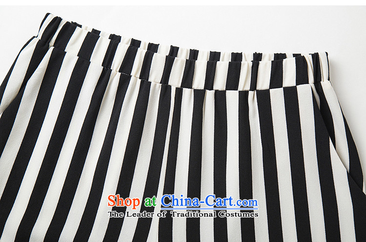 Stauffen Summer 2015 Western New larger Sau San short-sleeved chiffon Stripe Pant Kit 8132 White M picture, prices, brand platters! The elections are supplied in the national character of distribution, so action, buy now enjoy more preferential! As soon as possible.