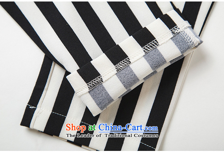 Stauffen Summer 2015 Western New larger Sau San short-sleeved chiffon Stripe Pant Kit 8132 White M picture, prices, brand platters! The elections are supplied in the national character of distribution, so action, buy now enjoy more preferential! As soon as possible.