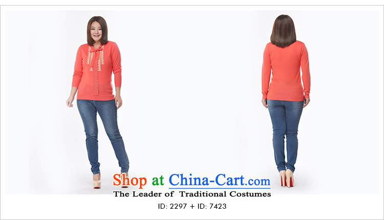 Msshe xl women 2015 new fall thick sister replacing staple lace pearl long-sleeved sweater pullovers 2297 red-orange 2XL Photo, prices, brand platters! The elections are supplied in the national character of distribution, so action, buy now enjoy more preferential! As soon as possible.