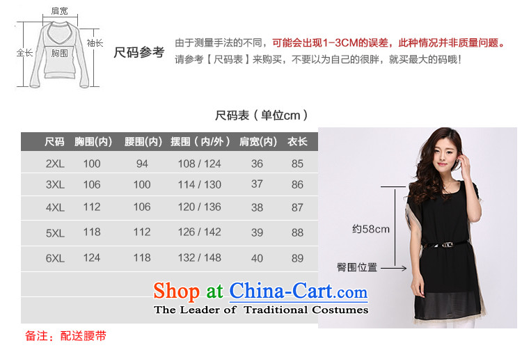 Luo Shani flower code Women's Summer Snow woven shirts thick sister to XL Graphics thin, short-sleeved T-shirt relaxd female 1127 Black 6XL bat sleeves for thin picture, prices, brand platters! The elections are supplied in the national character of distribution, so action, buy now enjoy more preferential! As soon as possible.