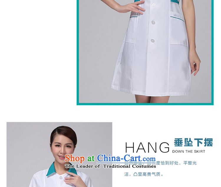 Ducept Nga spring and summer thin, short-sleeved pharmacies doctors to serve women interns white gowns nurses work white uniform green collar with a small needle-collar-girl XL Photo, prices, brand platters! The elections are supplied in the national character of distribution, so action, buy now enjoy more preferential! As soon as possible.