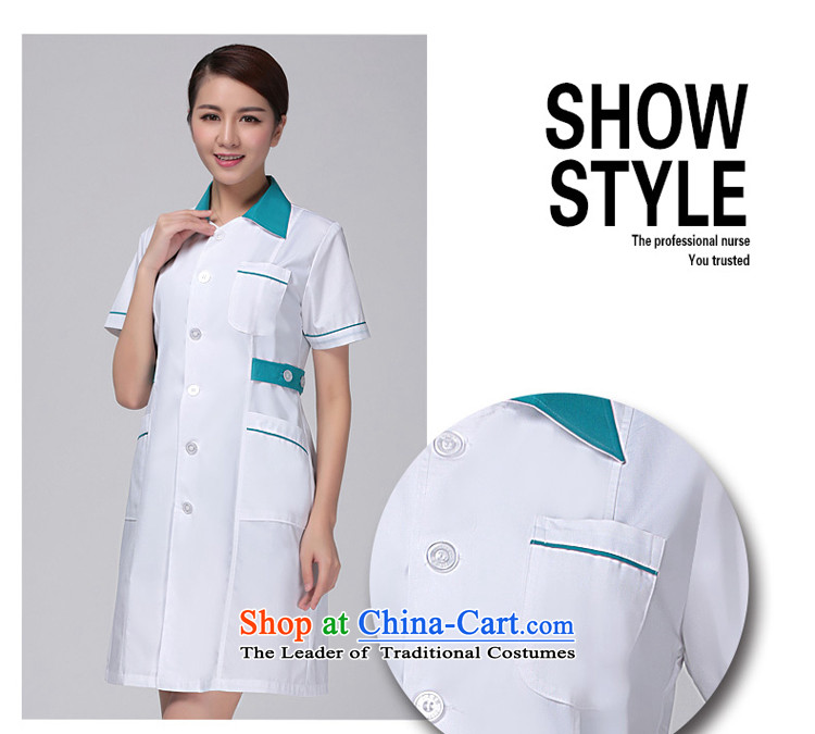 Ducept Nga spring and summer thin, short-sleeved pharmacies doctors to serve women interns white gowns nurses work white uniform green collar with a small needle-collar-girl XL Photo, prices, brand platters! The elections are supplied in the national character of distribution, so action, buy now enjoy more preferential! As soon as possible.