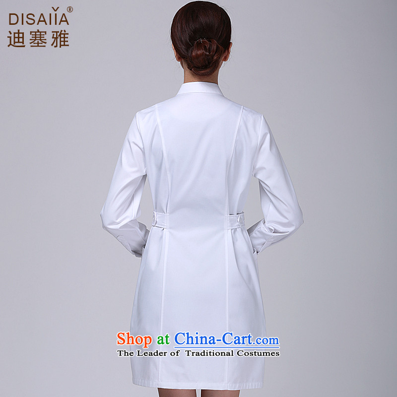 Ducept Ya Long-sleeved nurse uniform winter clothing collar thick, Sau San female round-neck collar white gowns interns serving white - the import of medical women S Di Nga , , , shopping on the Internet