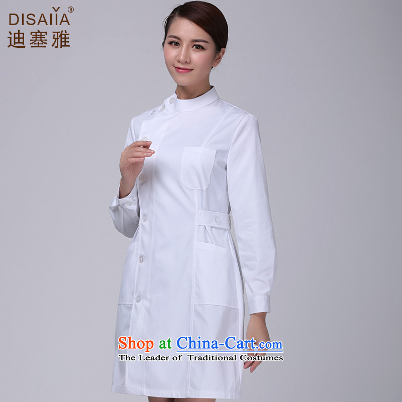 Ducept Ya Long-sleeved nurse uniform winter clothing collar thick, Sau San female round-neck collar white gowns interns serving white - the import of medical women S Di Nga , , , shopping on the Internet