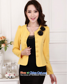The sea route take the Korean version of the exquisite Plate flower Foutune of video in a small business suit general thin OL vocational larger jacket 5B2803 red-orange 5XL picture, prices, brand platters! The elections are supplied in the national character of distribution, so action, buy now enjoy more preferential! As soon as possible.