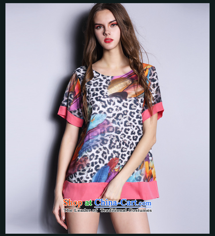 The Director of the Europe and the sister to thick xl female thick mm Summer 2015 Korean short-sleeved T-shirt chiffon