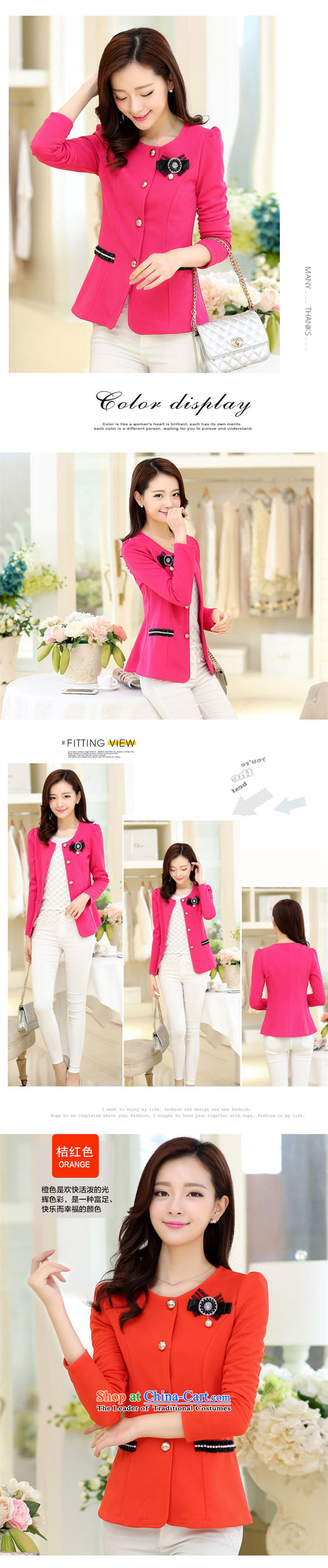 The sea route take the Korean version of the new round-neck collar bubble cuff stereo crop Sau San Foutune of loose OL attire for larger 5C2803 jacket in red XL Photo, prices, brand platters! The elections are supplied in the national character of distribution, so action, buy now enjoy more preferential! As soon as possible.