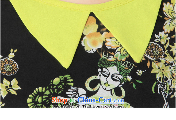 The lymalon lehmann thick, Hin thin Summer 2015 mm thick new product version won large wild women short-sleeved T-shirt chiffon 5005 Yellow XXXXL picture, prices, brand platters! The elections are supplied in the national character of distribution, so action, buy now enjoy more preferential! As soon as possible.