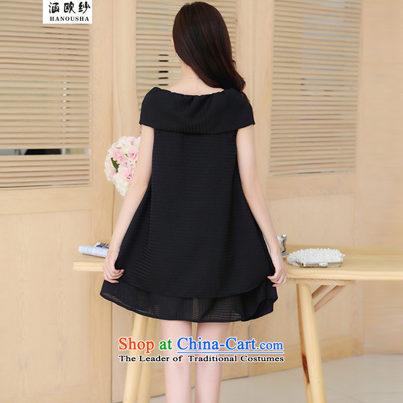 The OSCE yarn 2015 Summer covered by the new large dresses Korean loose thick MM mantle, pregnant women , L, covered by the OSCE skirts red yarn (hanousha shopping on the Internet has been pressed.)