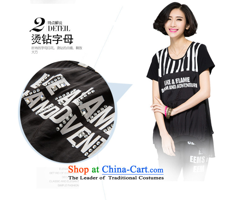 The Eternal Yuexiu code t-shirts thick sister 2015 Summer new product expertise, Hin thick mm thin stylish stamp stitching medium to long term, T-shirt shirt Black XL Photo, prices, brand platters! The elections are supplied in the national character of distribution, so action, buy now enjoy more preferential! As soon as possible.