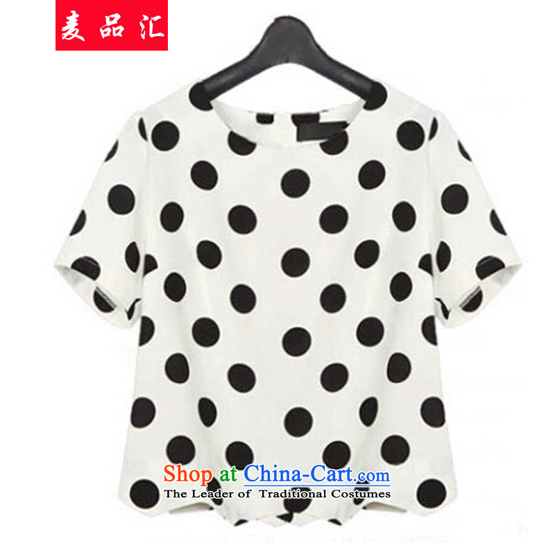 Mr Hui 2015 summer products new xl female thick MM loose video thin waves point Sau San T-shirt + Bow Tie shorts two Kit 8956 picture color 3XL recommendations 145-165, Mr Hui has been pressed, online shopping