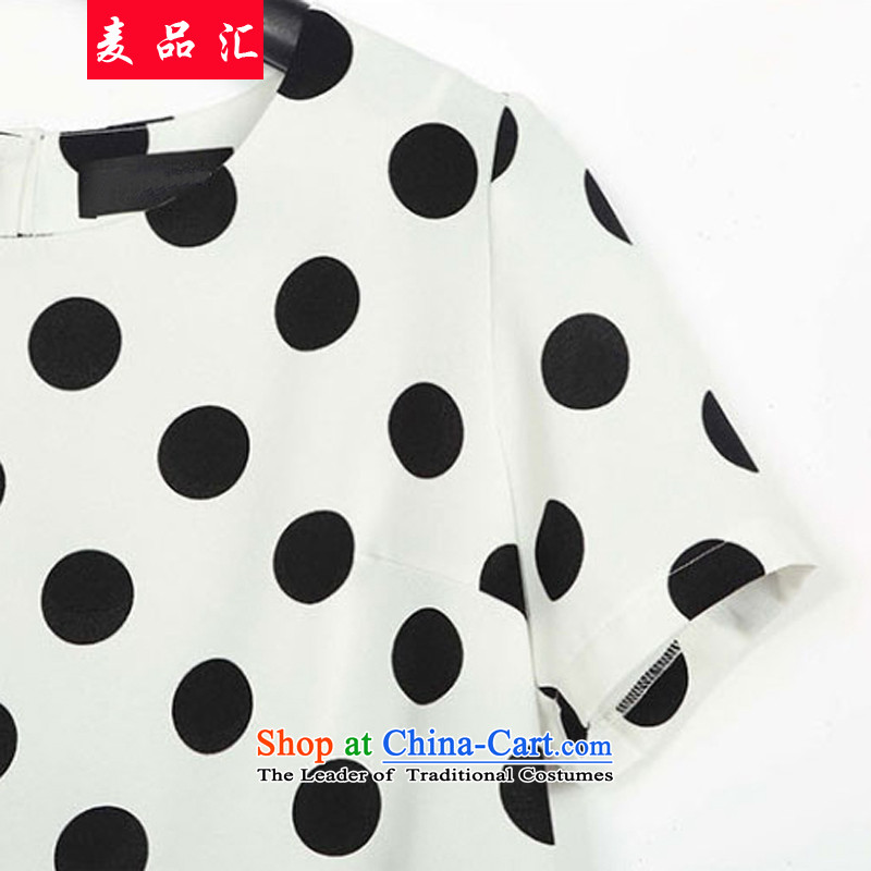Mr Hui 2015 summer products new xl female thick MM loose video thin waves point Sau San T-shirt + Bow Tie shorts two Kit 8956 picture color 3XL recommendations 145-165, Mr Hui has been pressed, online shopping