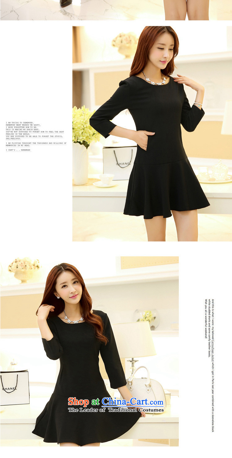 Flower to Isabelle 2015 new thick mm plus hypertrophy code women wear skirts graphics 7 cuff thin Sau San dresses D1657 female black XL Photo, prices, brand platters! The elections are supplied in the national character of distribution, so action, buy now enjoy more preferential! As soon as possible.