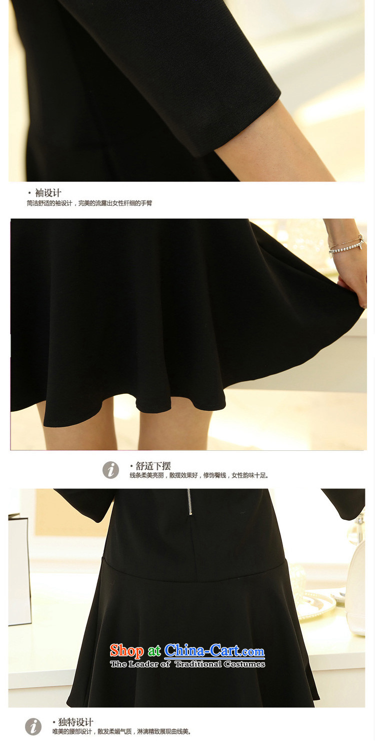 Flower to Isabelle 2015 new thick mm plus hypertrophy code women wear skirts graphics 7 cuff thin Sau San dresses D1657 female black XL Photo, prices, brand platters! The elections are supplied in the national character of distribution, so action, buy now enjoy more preferential! As soon as possible.
