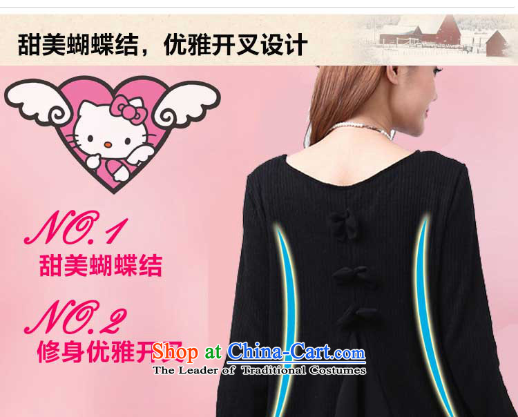 Of 200 catties trendy code women during the spring and autumn replacing thick mm increase to stitching bow tie thick sister video thin long-sleeved round-neck collar dresses 5020 card XXL. their pictures, prices, brand platters! The elections are supplied in the national character of distribution, so action, buy now enjoy more preferential! As soon as possible.