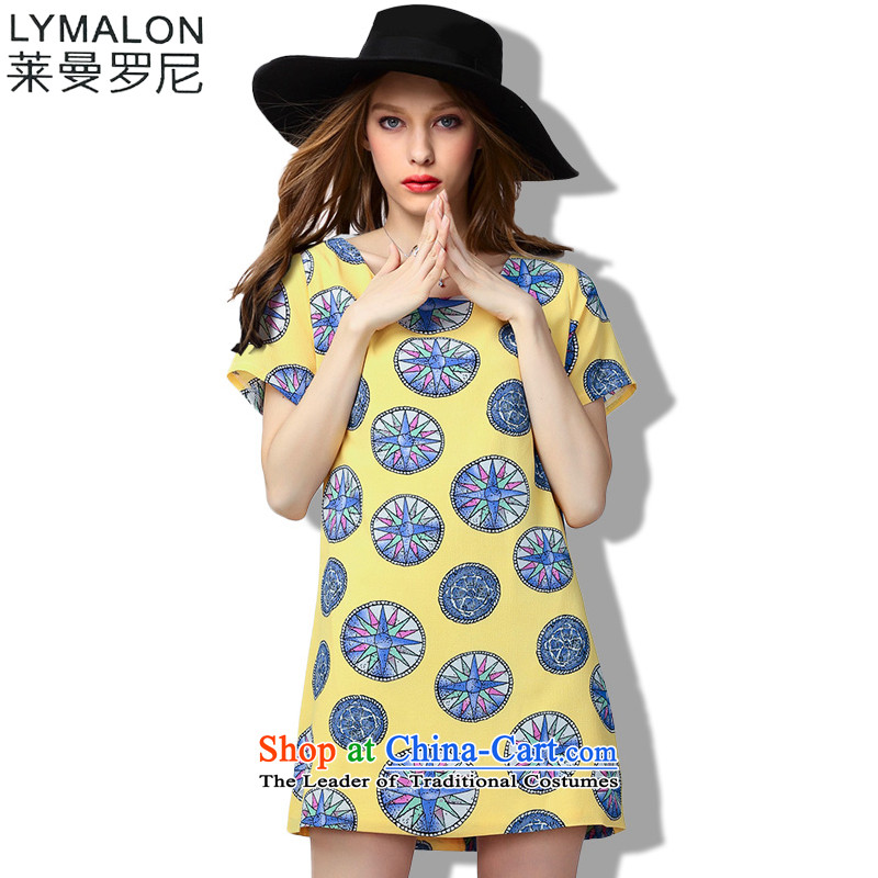 The lymalon lehmann thick, Hin thin Summer 2015 mm thick large wild women to loose short-sleeved dresses 60333 m White, Sulaiman Ronnie (LYMALON) , , , shopping on the Internet