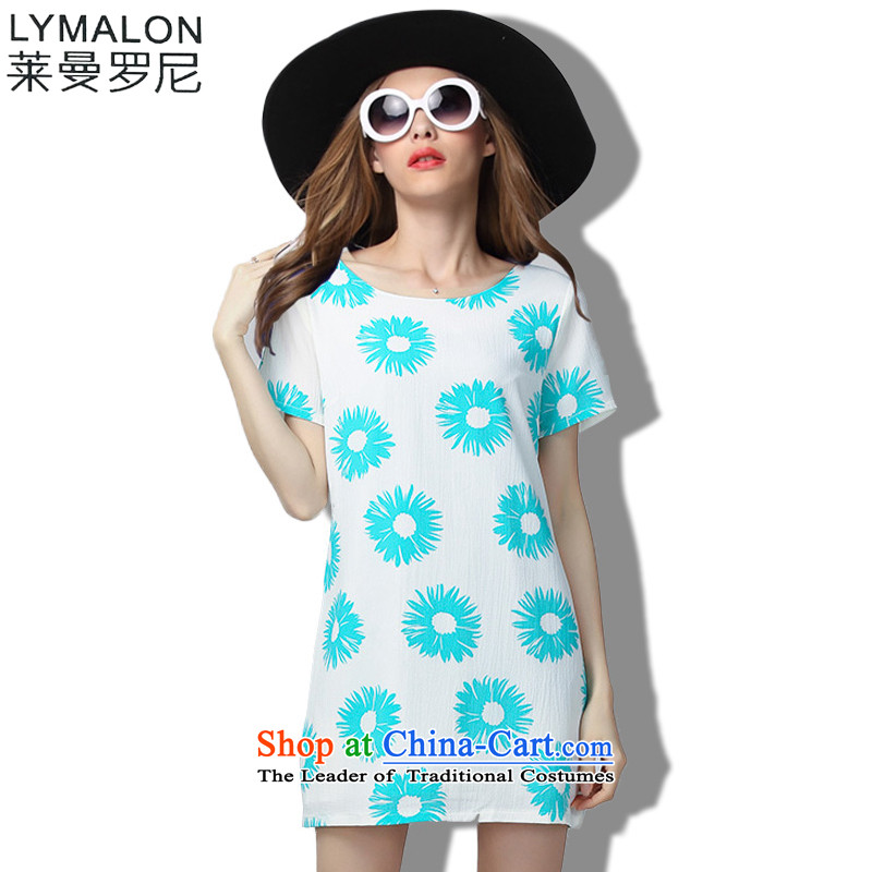 The lymalon lehmann thick, Hin thin Summer 2015 mm thick large wild women to loose short-sleeved dresses 60353 pink 5XL, Lehmann Ronnie (LYMALON) , , , shopping on the Internet