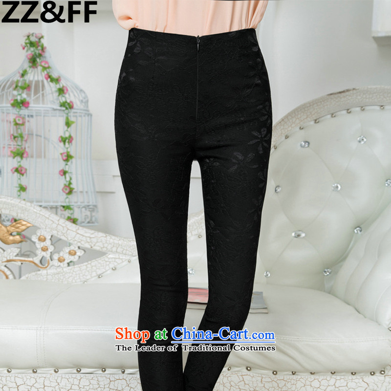 The spring and summer of 2015 New Zz&ff sections, to lace trousers xl thick MM stretch of Sau San ladies pants, forming the catty ),ZZ&FF,,, XXXL(165-200 black trousers shopping on the Internet
