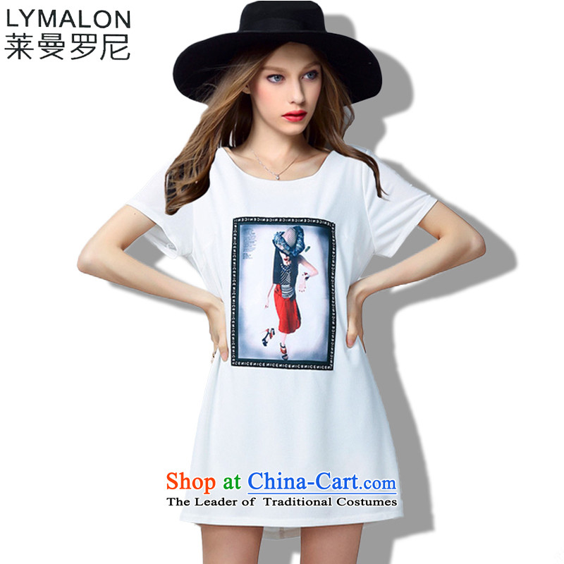 The lymalon lehmann thick, Hin thin 2015 Summer large wild women to intensify the loose short-sleeved dresses 60723 Black XL, Sulaiman Ronnie (LYMALON) , , , shopping on the Internet