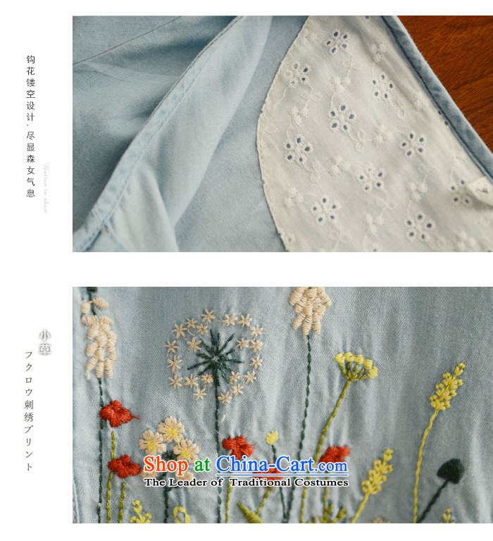 The results of the 2015 Summer new extra thick MM female Korean skirt wear loose cuff. Embroidered stitching cowboy graphics thin dresses picture color photo of 1986 XL, prices, brand platters! The elections are supplied in the national character of distribution, so action, buy now enjoy more preferential! As soon as possible.