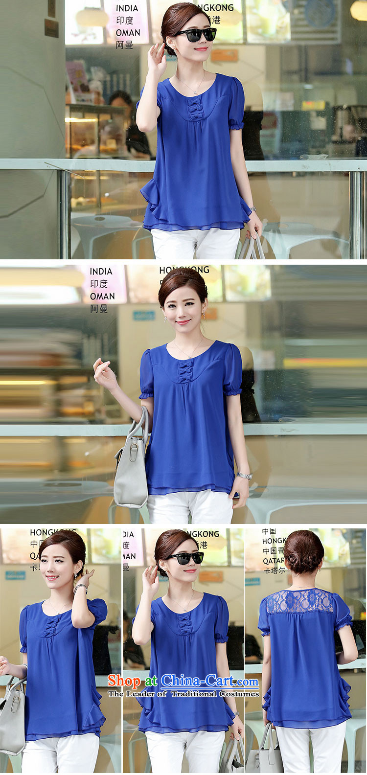 Also the 2015 spring/summer sin with the new president short-sleeved shirt female double chiffon larger small blue shirt XL Photo, prices, brand platters! The elections are supplied in the national character of distribution, so action, buy now enjoy more preferential! As soon as possible.