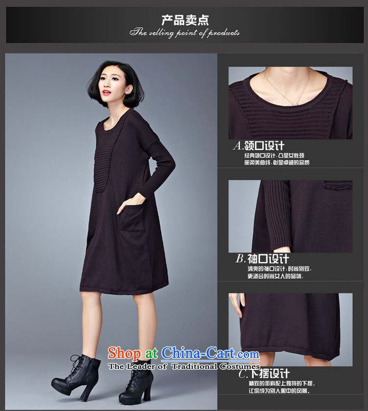 Yuan slot in the 2015 Fall/Winter Collections new Korean version of large numbers of ladies relaxd Sau San Video Plus thin long in thick wool sweater, forming the dress code are dark green YD110  100 to 200 catties can penetrate picture, prices, brand platters! The elections are supplied in the national character of distribution, so action, buy now enjoy more preferential! As soon as possible.