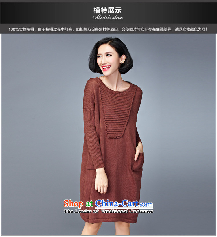 Yuan slot in the 2015 Fall/Winter Collections new Korean version of large numbers of ladies relaxd Sau San Video Plus thin long in thick wool sweater, forming the dress code are dark green YD110  100 to 200 catties can penetrate picture, prices, brand platters! The elections are supplied in the national character of distribution, so action, buy now enjoy more preferential! As soon as possible.