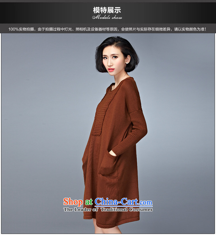 Yuan slot in the 2015 Fall/Winter Collections new Korean version of large numbers of ladies relaxd Sau San Video Plus thin long in thick wool sweater, forming the dress code are dark green YD110  100 to 200 catties can penetrate picture, prices, brand platters! The elections are supplied in the national character of distribution, so action, buy now enjoy more preferential! As soon as possible.