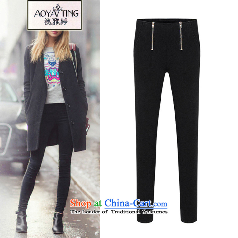 O Ya-ting 2015 new to increase women's code thick mm castor pencil trousers spring and fall video thin casual pants female black 3XL 145-165 recommends that you, O Jacob aoyating Ting () , , , shopping on the Internet