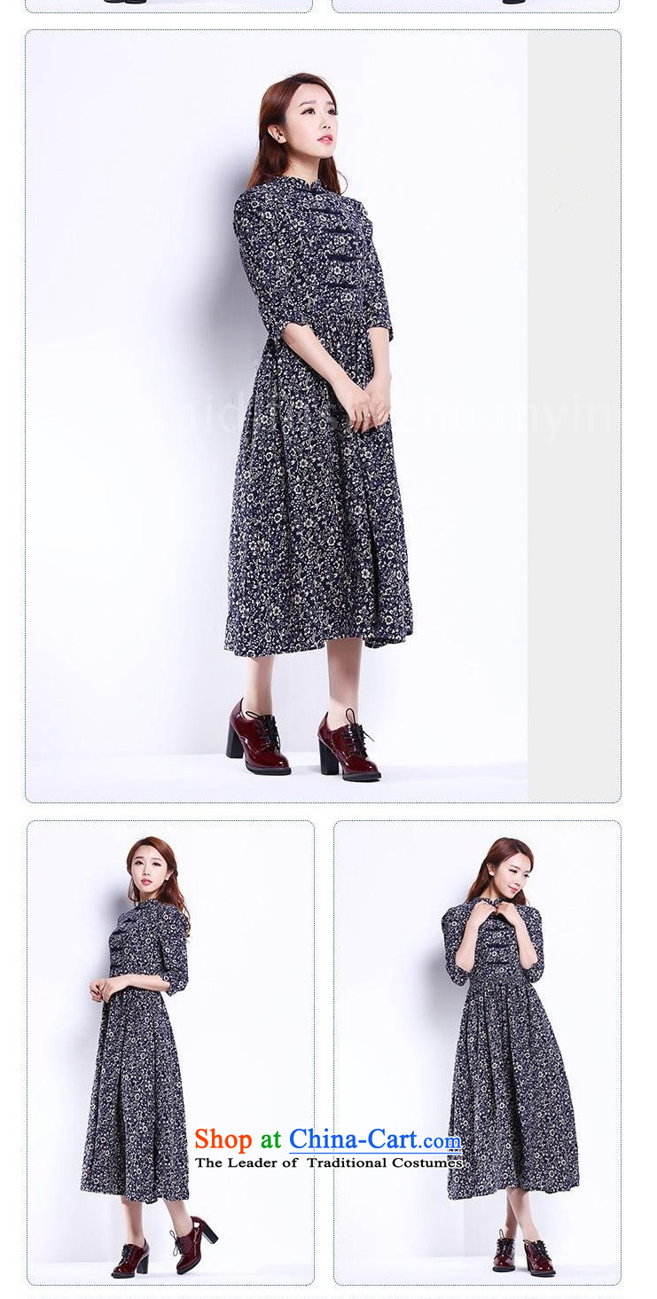 Large meiby female wild retro floral linen dresses in cotton linen cuff large long skirt picture color M pictures 0472, prices, brand platters! The elections are supplied in the national character of distribution, so action, buy now enjoy more preferential! As soon as possible.