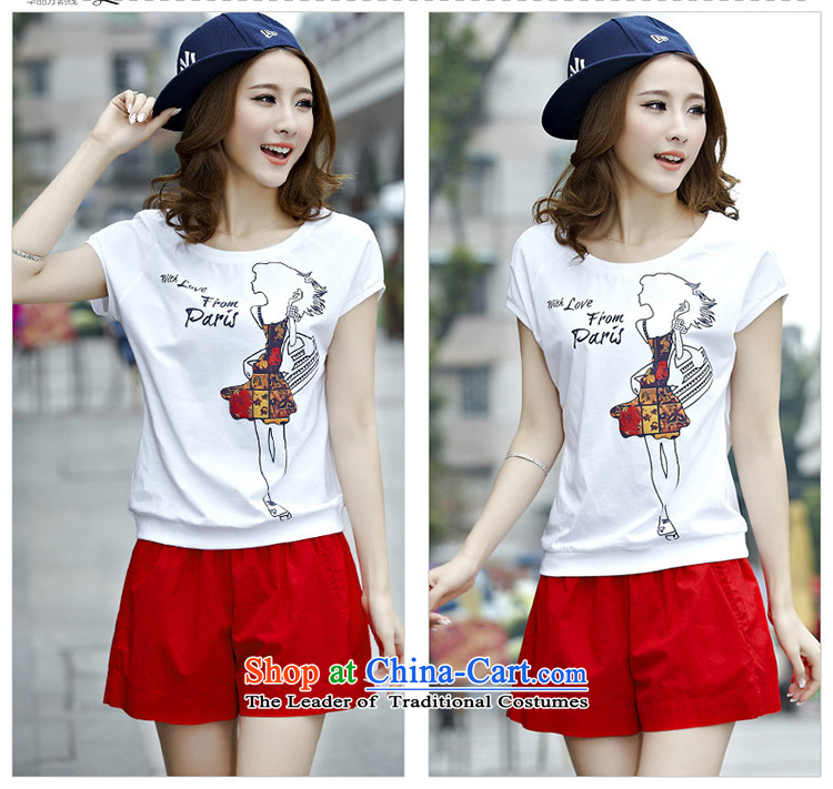In the summer of 2015, Cho Jae-hyung, the new large female stamp shorts, short-sleeved T-shirt Leisure Suite 1825 Red XL Photo, prices, brand platters! The elections are supplied in the national character of distribution, so action, buy now enjoy more preferential! As soon as possible.