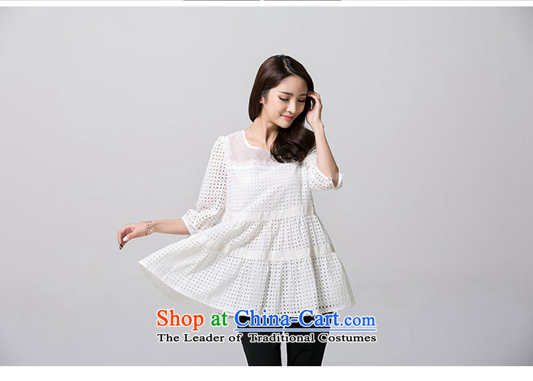 In the Addis Ababa Center solabe/ mm new spring and summer Korean Language air cuff chiffon shirt large relaxd sweet lace thin coat female white video XXXL picture, prices, brand platters! The elections are supplied in the national character of distribution, so action, buy now enjoy more preferential! As soon as possible.