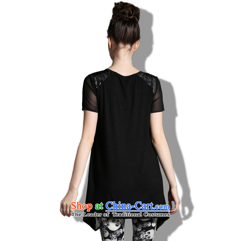 (replace as soon as possible, Hin Ting thick 2015 Summer thin new high-end western thick mm maximum code to increase women's loose short-sleeved T-shirt 1823 XL, replace the color picture-ting (zhuangting) , , , shopping on the Internet
