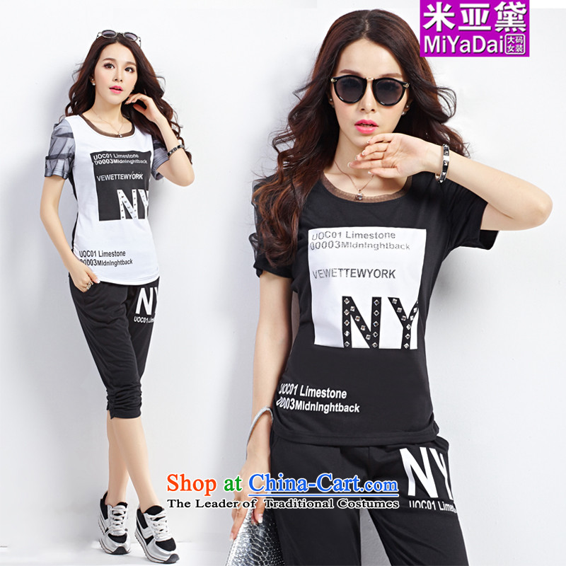 The Doi larger female kit fat mm Summer 2015 new Korean version thin thick sister Sports & Leisure Package to 200 catties kit XL( black recommendations 120-140), the tai jin (MIYADAI) , , , shopping on the Internet