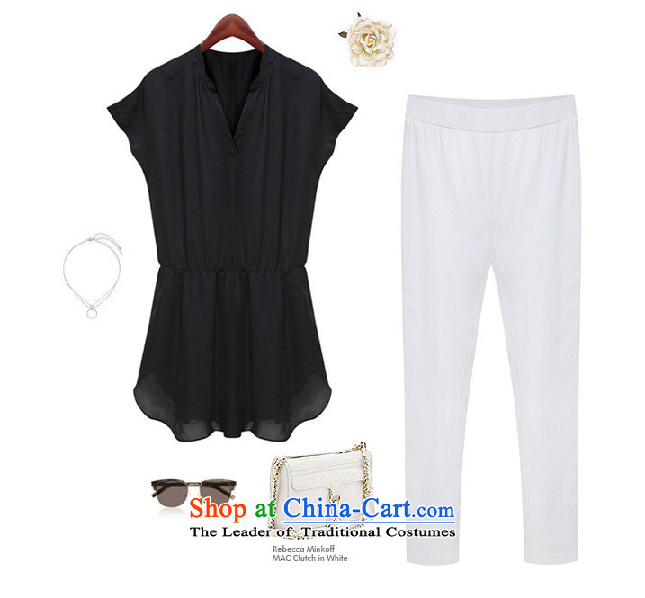 The first declared a new summer, as Europe and the larger of the two piece in the ladies casual long loose chiffon Netherlands shirt + 7 pants 1729# Black + White trousers 5XL 180-200 around 922.747 picture, prices, brand platters! The elections are supplied in the national character of distribution, so action, buy now enjoy more preferential! As soon as possible.