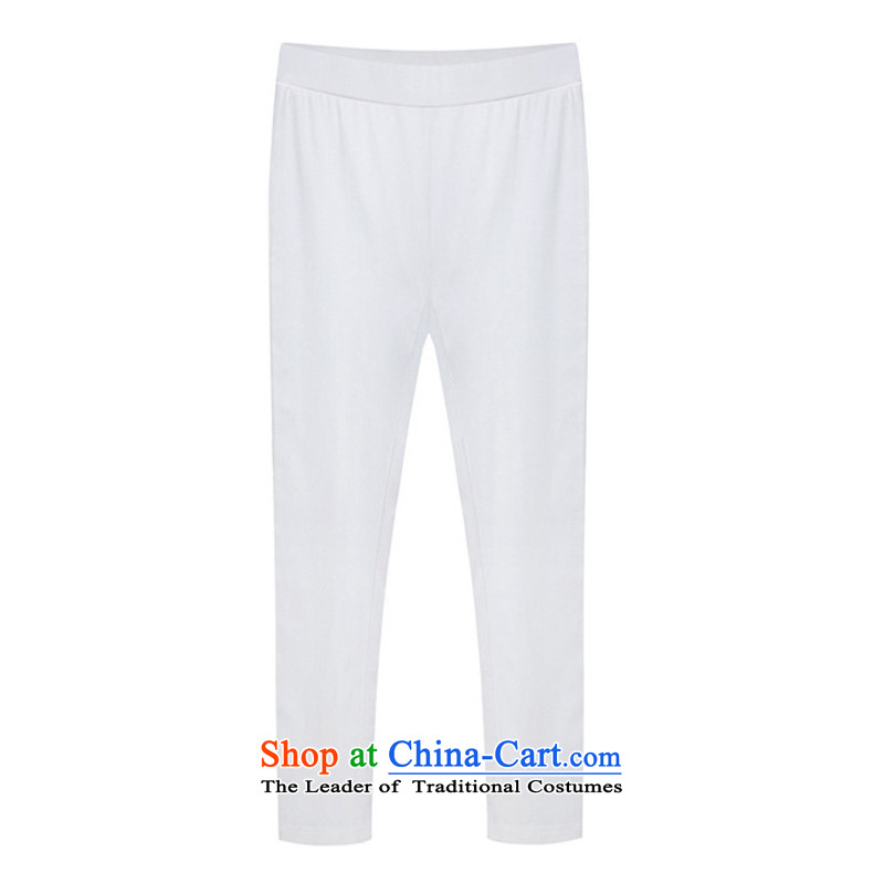 The first declared a new summer, as Europe and the larger of the two piece in the ladies casual long loose chiffon Netherlands shirt + 7 pants 1729# Black + White trousers 5XL 180-200 around 922.747, purple long declared shopping on the Internet has been