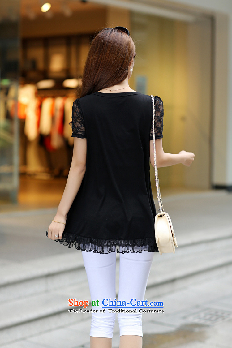 2015 Summer ZORMO new lace stitching larger T-shirt female thick add fertilizers mm dolls increase leisure t-shirt black XXXL picture, prices, brand platters! The elections are supplied in the national character of distribution, so action, buy now enjoy more preferential! As soon as possible.