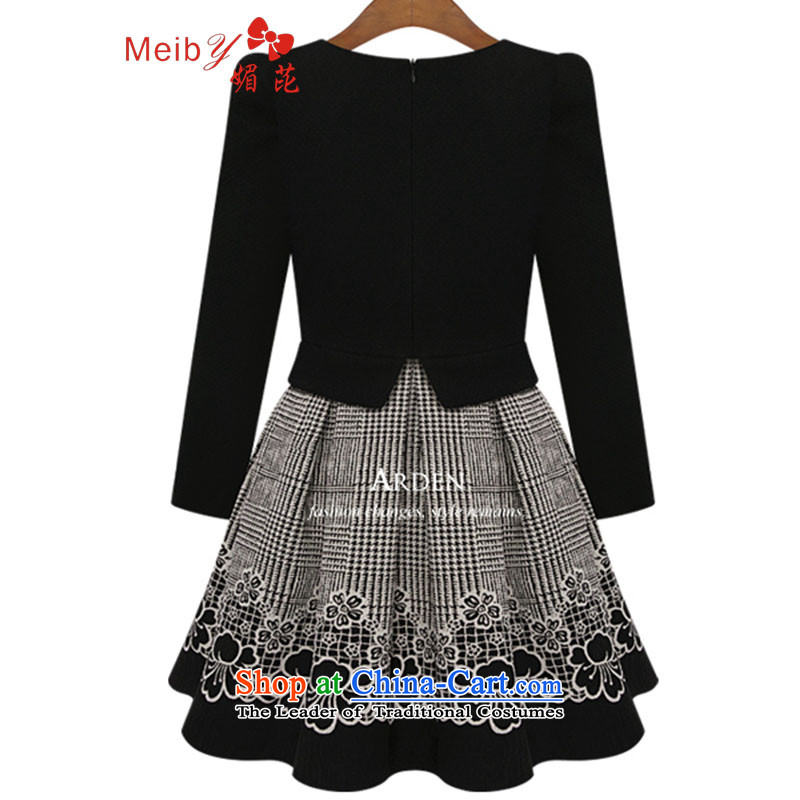 Maximum number of ladies wild Western wind spring 2014 new temperament long-sleeved skirt wear thin pieces of Sau San video skirts 1862 picture color L, of meiby () , , , shopping on the Internet