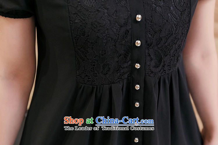 2015 Summer ZORMO new lace stitching larger chiffon shirt to intensify the long summer black XXXL shirts leisure picture, prices, brand platters! The elections are supplied in the national character of distribution, so action, buy now enjoy more preferential! As soon as possible.