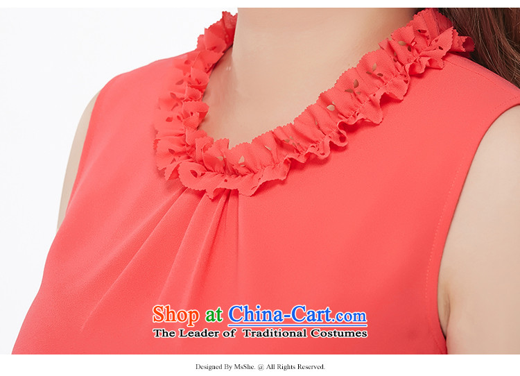 To increase the number MSSHE Women 2015 new summer billowy flounces round-neck collar thick mm vest chiffon shirt 2739th west red XL Photo, prices, brand platters! The elections are supplied in the national character of distribution, so action, buy now enjoy more preferential! As soon as possible.